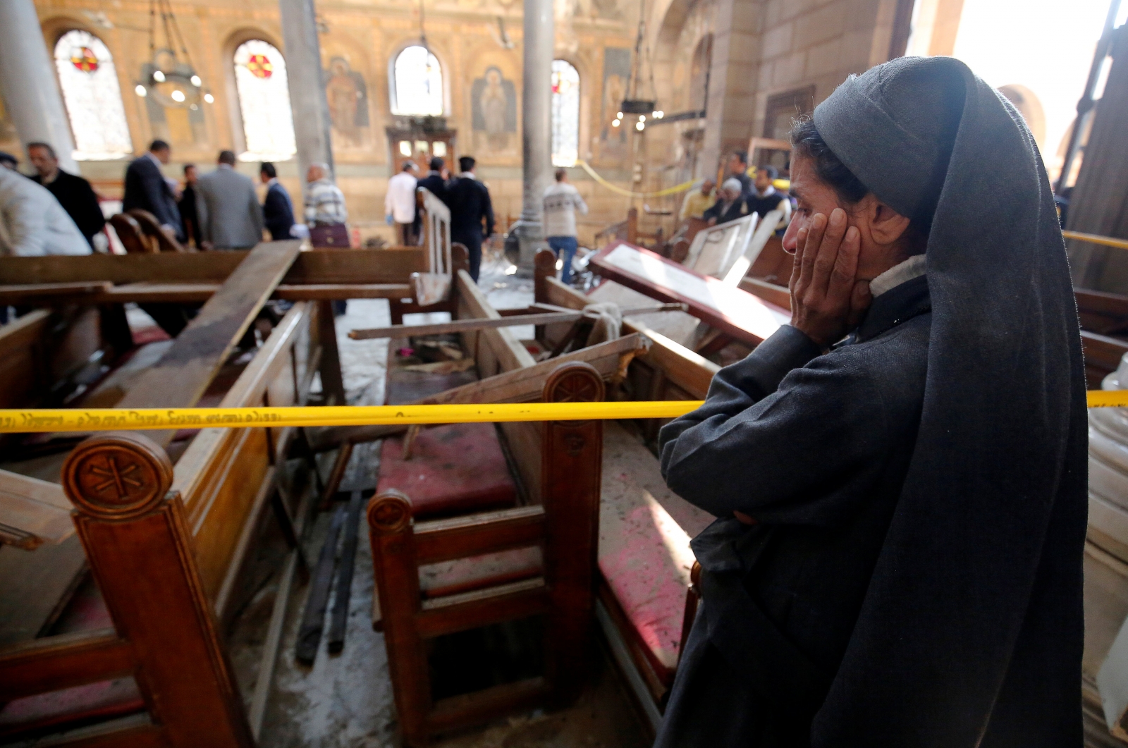 Image result for Explosion in cairo cathedral