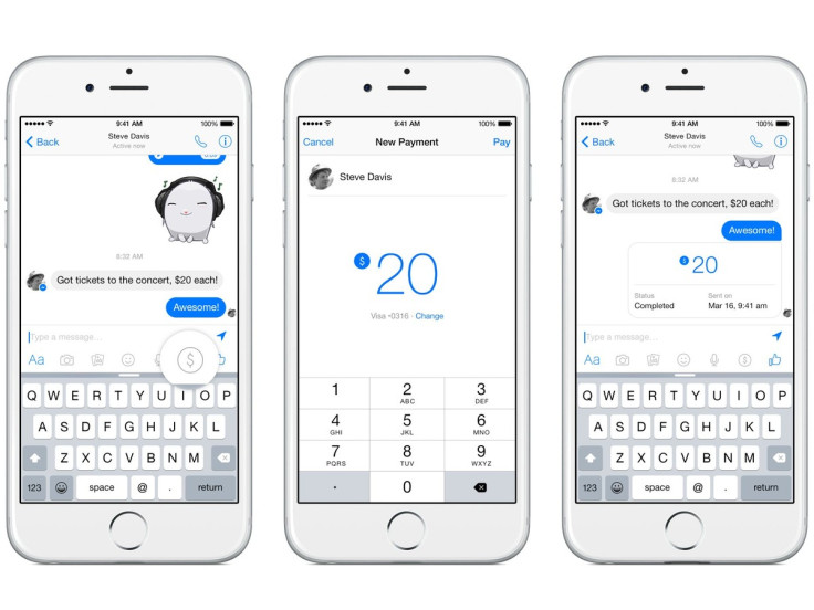 Facebook Messenger Payments EU launch