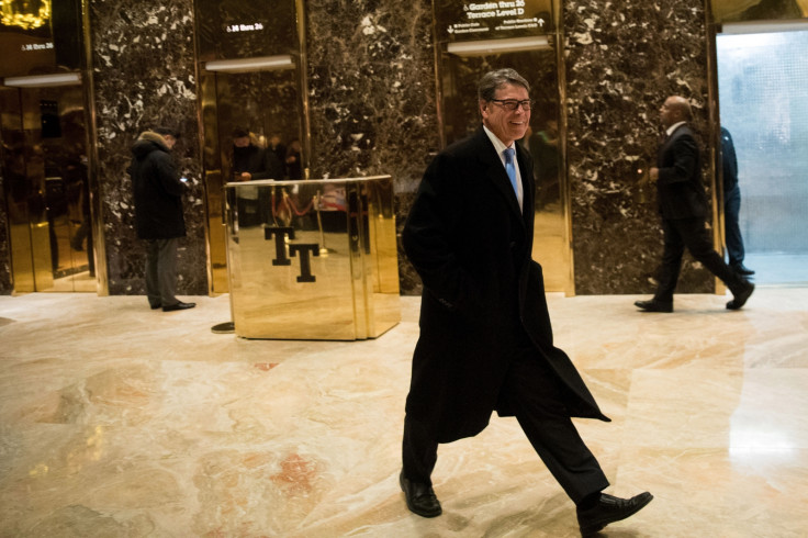Rick Perry leaves Trump Tower