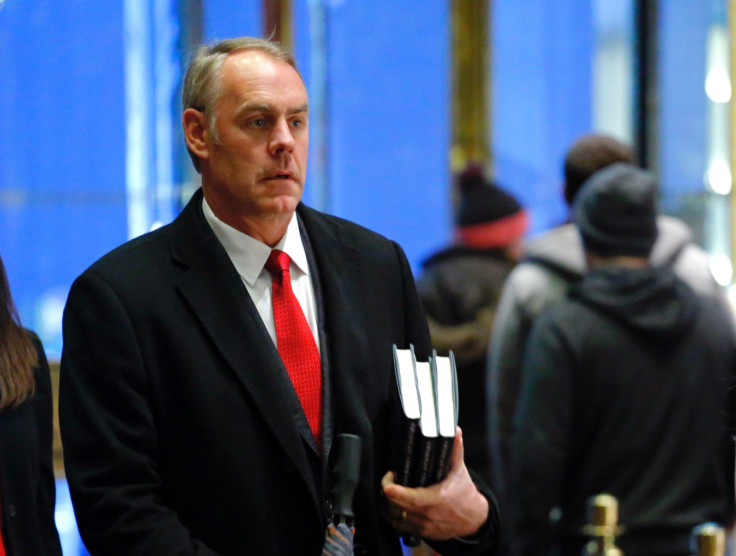 Ryan Zinke enters Trump Tower