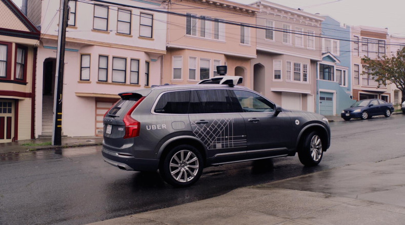 Uber autonomous Volvo in San Francisco