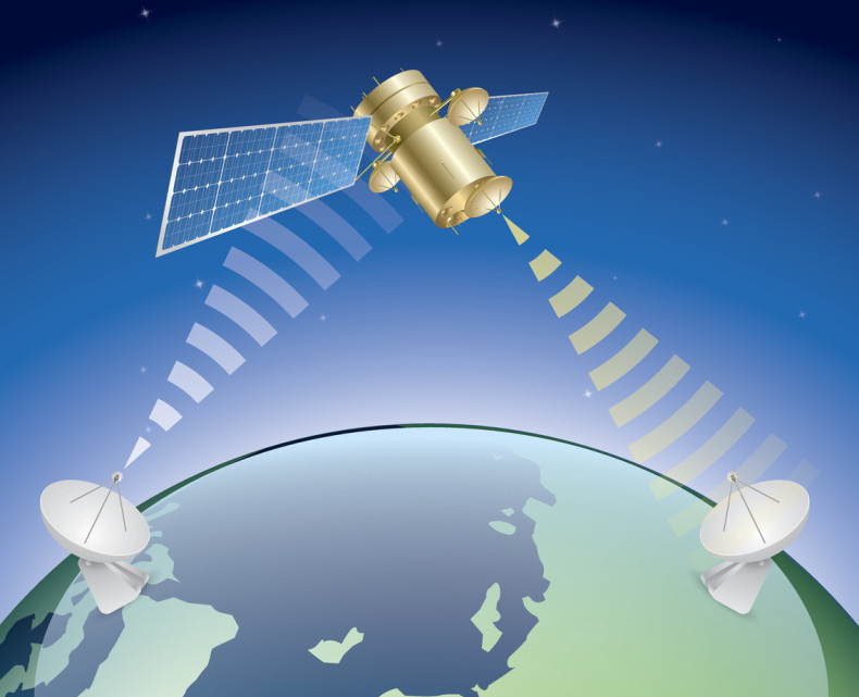 Satellite in space