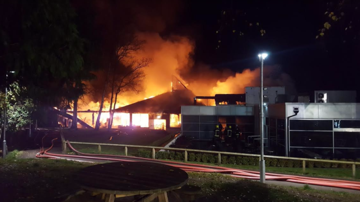 Fire breaks out at busy motorway between London and Southampton