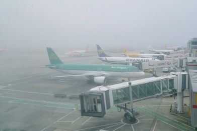 Fog at Gatwick Airport on Saturday