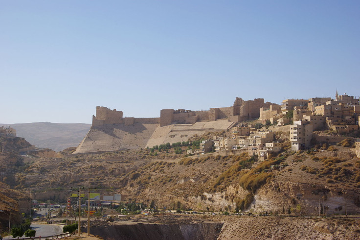 Kerak Castle, one of the largest crusader castles in the Levant, where gunmen are said to be hiding from police Kerak Castle, one of the largest crusader castles in the Levant, where gunmen are said to be hiding from police