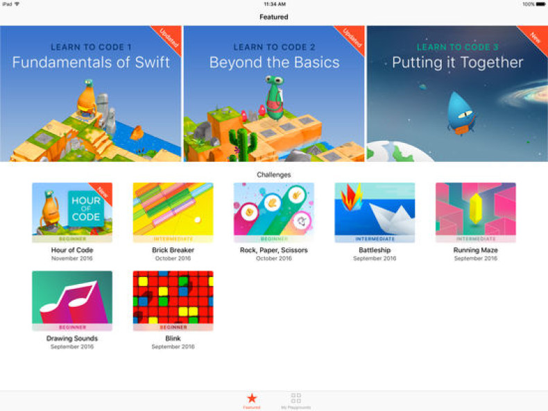 Swift Playgrounds app