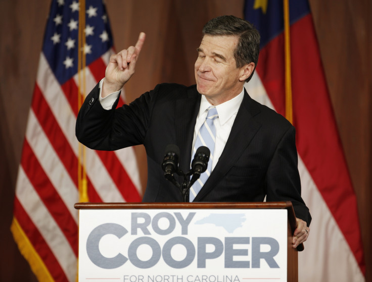 Governor-elect Roy Cooper at a victory rally