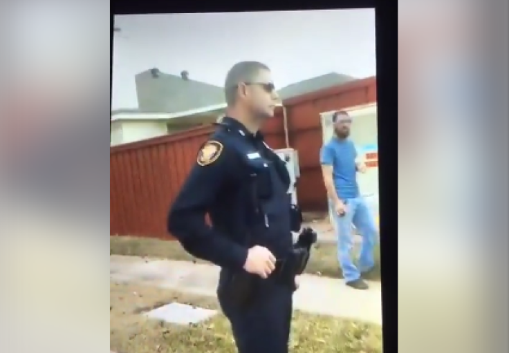 Screenshot from Fort Worth arrest viral video