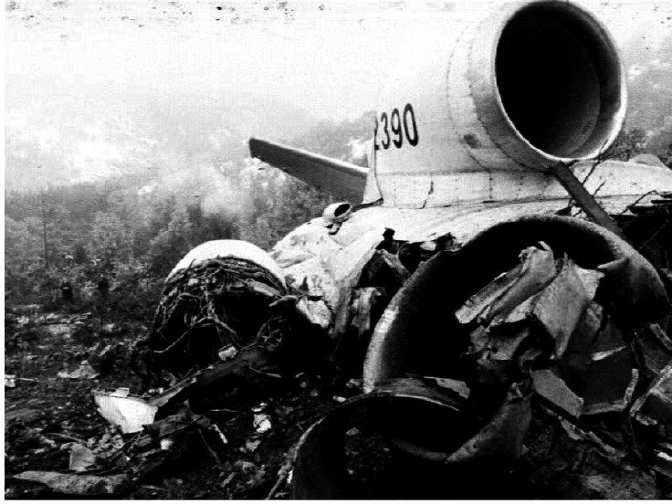 A plane crash over Macedonia in 1993