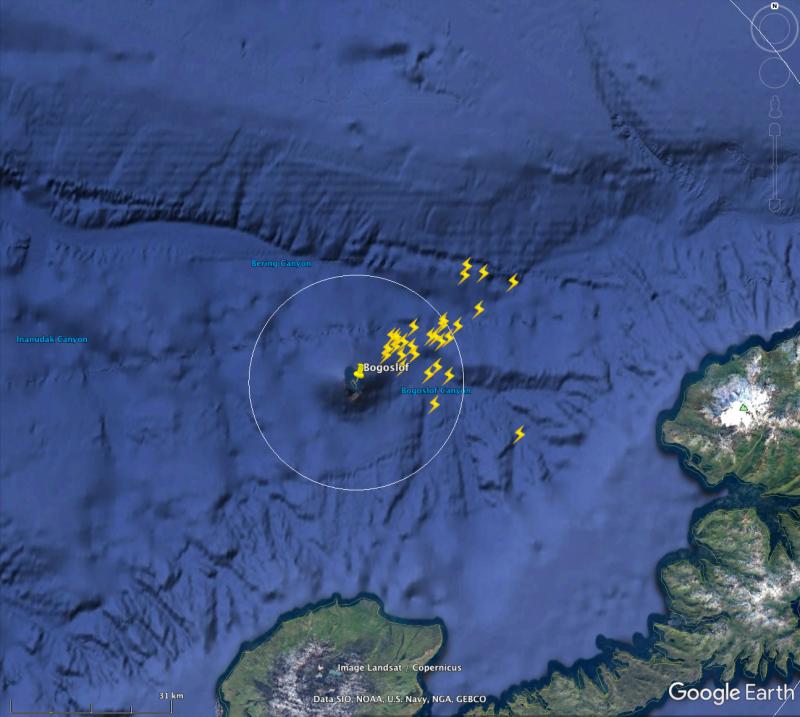 Bogoslof Island, Alaska: Active volcano on red alert after week of ...