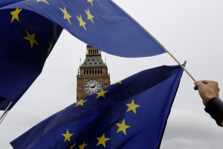 EU flags Big Ben