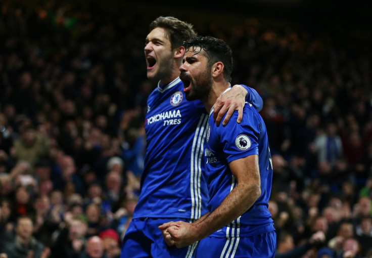 Marcos Alonso and Diego Costa
