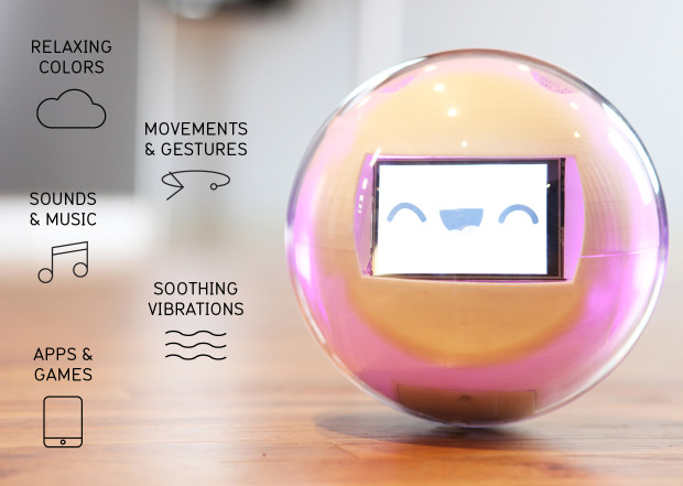 This robot is a smart toy designed to help children with developmental disabilities