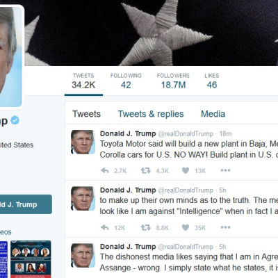 trump twitter tweets screengrab