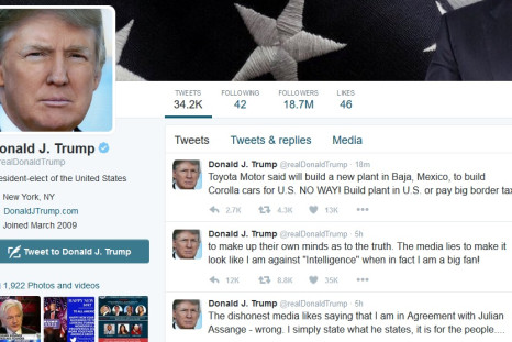 trump twitter tweets screengrab