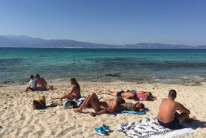 Crete Greece Chrissi beach