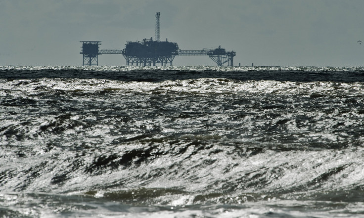 Offshore drilling near Dauphin Island, Alabama
