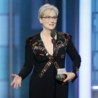 Meryl Streep at Golden Globes 2017