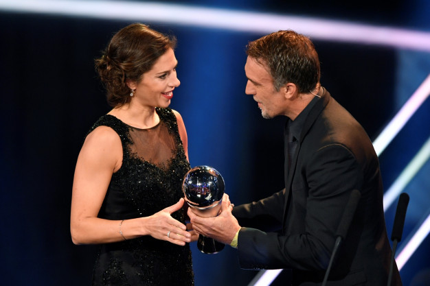 Carli Lloyd and Gabriel Batistuta Carli Lloyd and Gabriel Batistuta