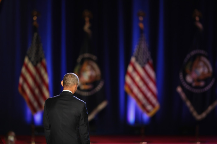 Barack Obama after his farewell address
