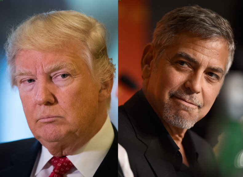 Donald Trump and George Clooney