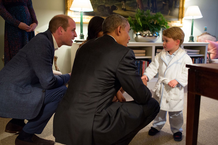 US President Barack Obama with children