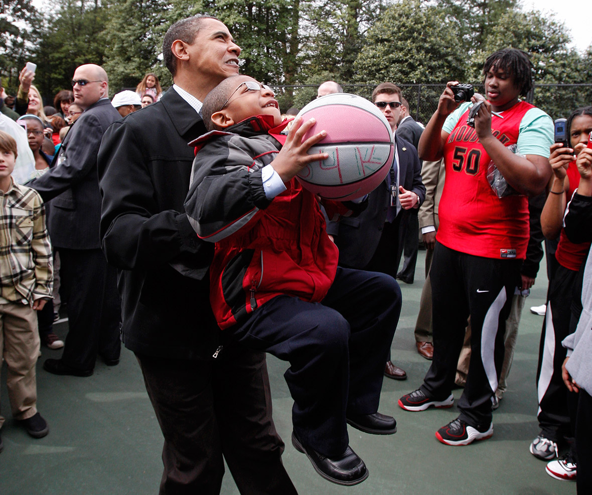 Obama with children