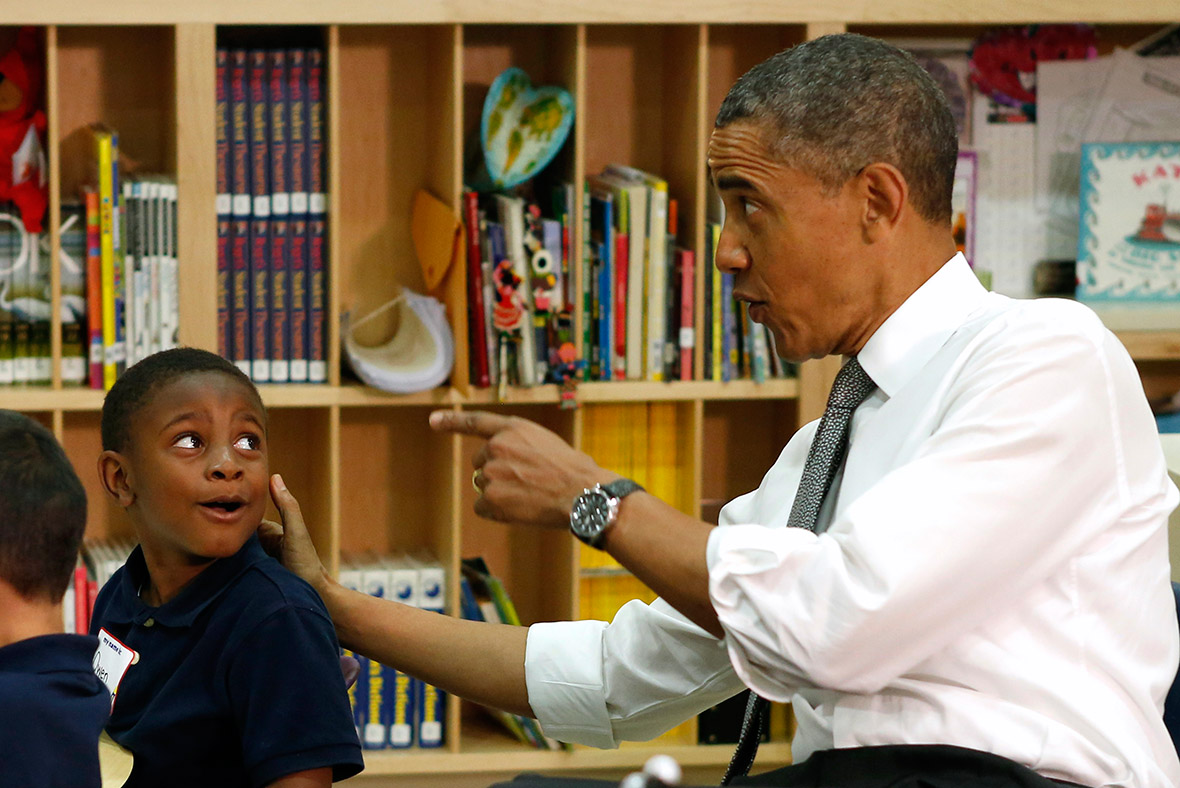 Obama with children