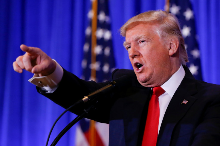 U President-elect Donald Trump speaks at a conference in New York