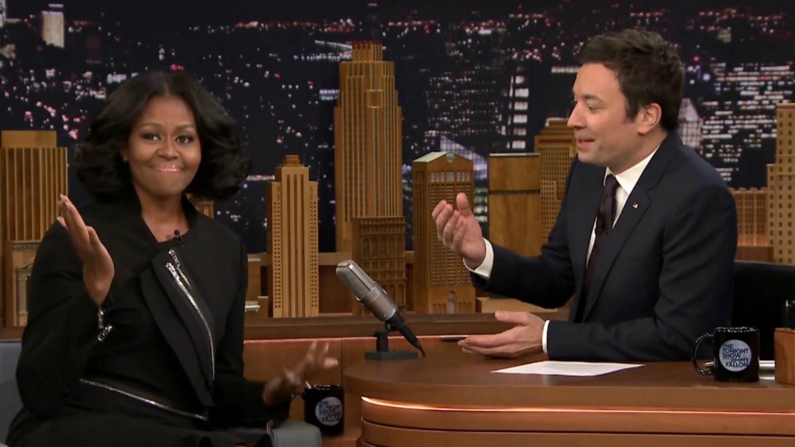 Image result for michelle obama on fallon show