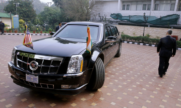 Obama's 'The Beast' turns around in India