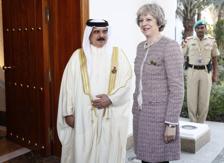 Theresa May King Bahrain 2016