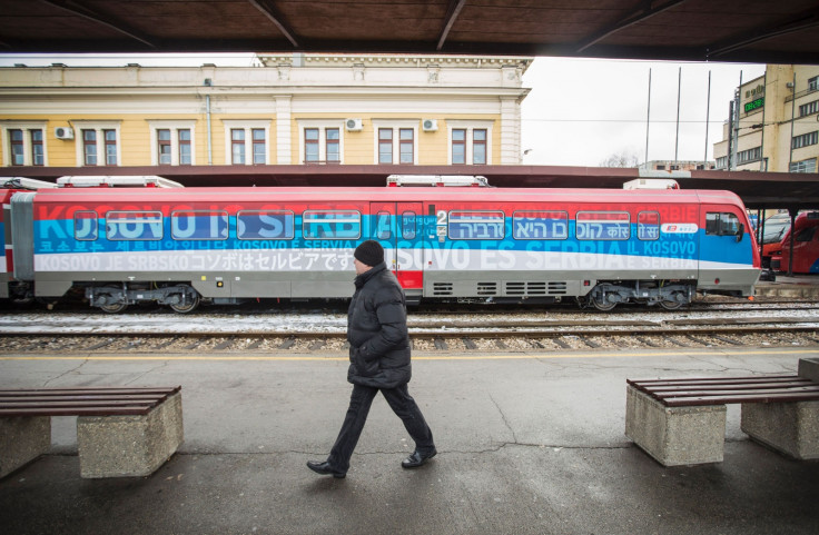 Serbia Kosovo tensions train