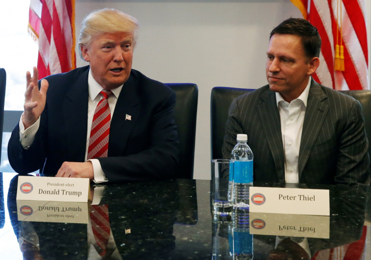 donald trump peter thiel PayPal