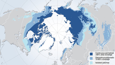 permafrost map