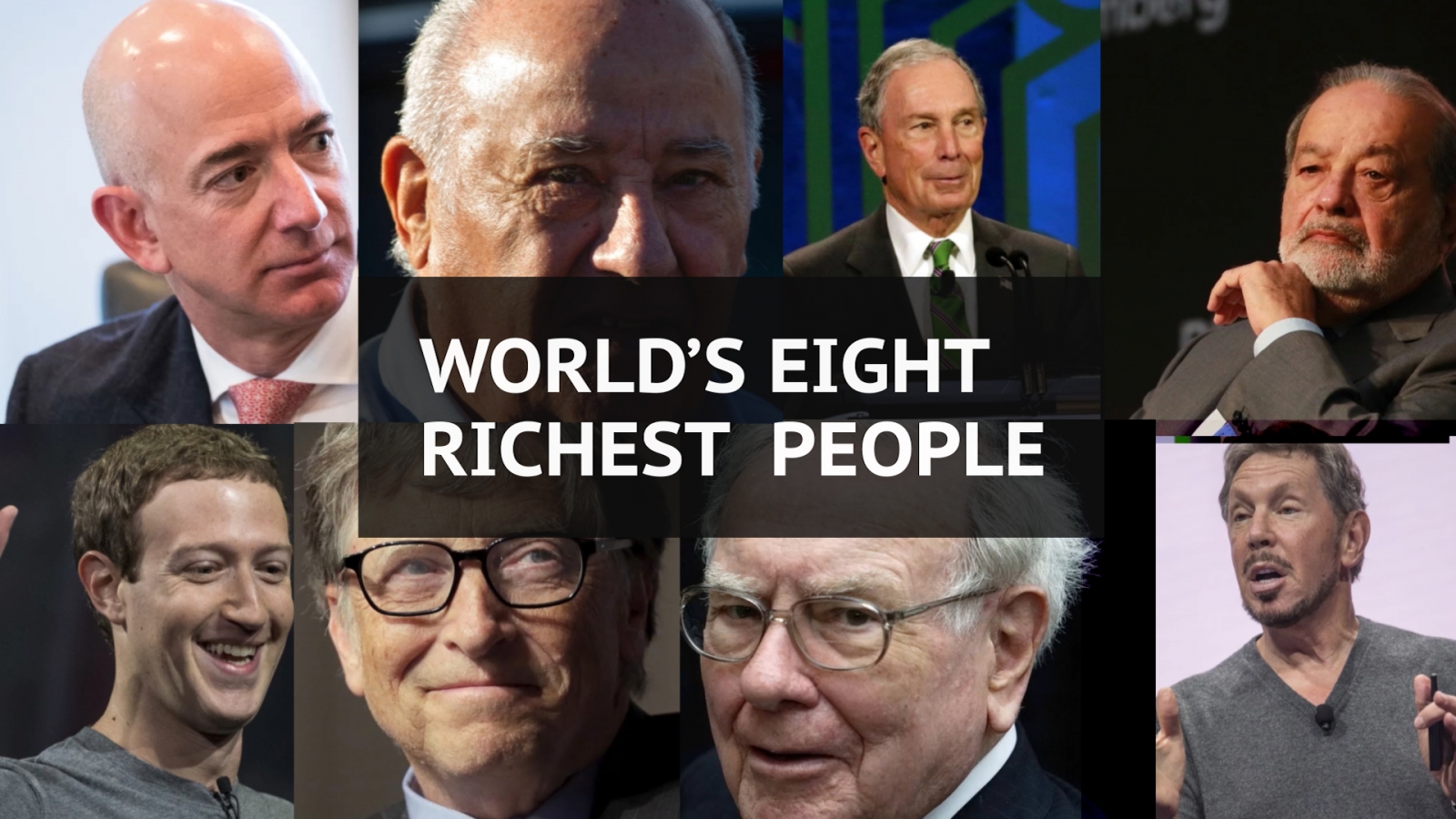 Who are the world’s eight richest people?