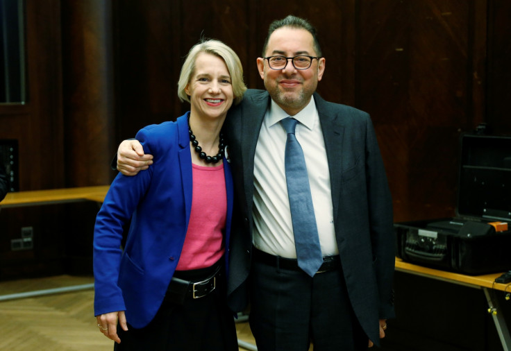 Helga Stevens and Gianni Pittella