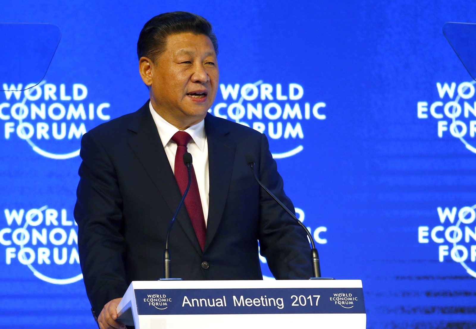 Chinese President Xi  Davos