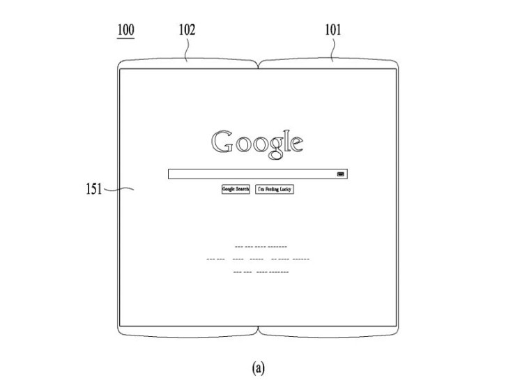 LG patent for flexible mobile device