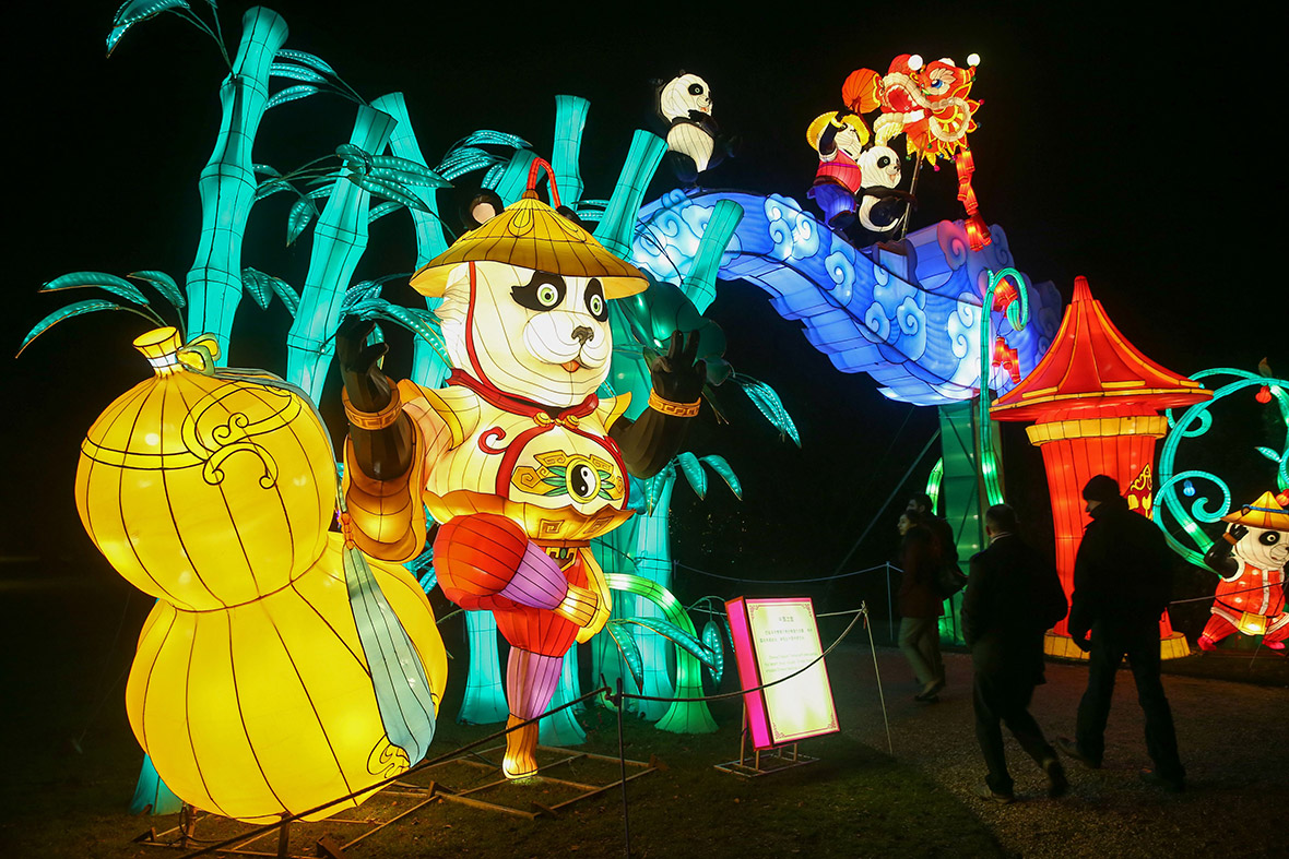 Pictures of Chiswick House Magical Lantern Festival celebrating Chinese New Year in London