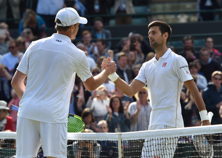 Sam Querrey and Novak Djokovic