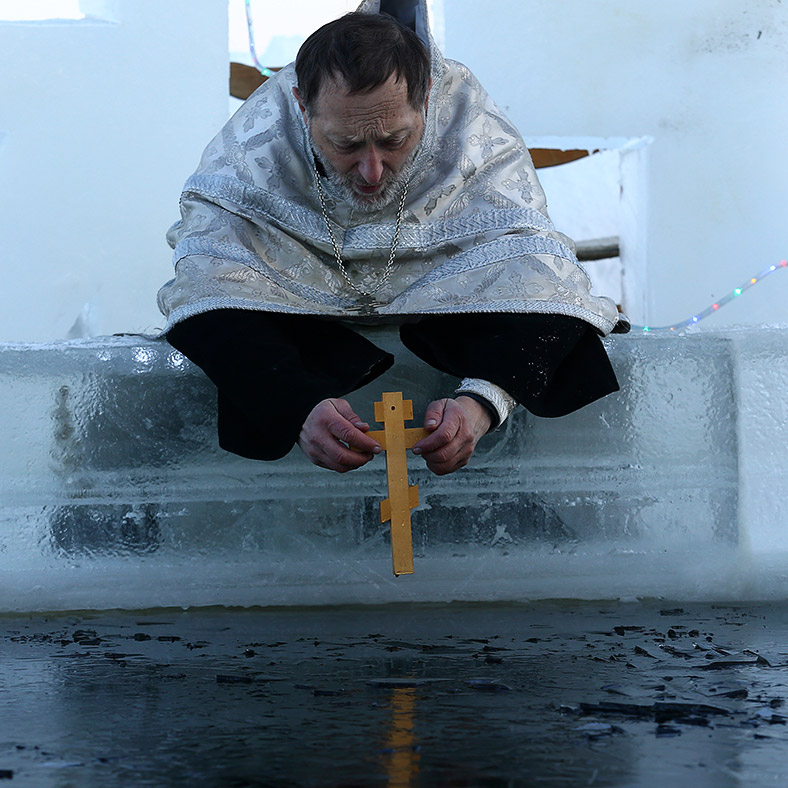 Russian Orthodox Epiphany ice