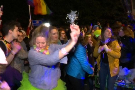 LGBTQ Protesters Organize Dance Party In Front Of Mike Pence's Home