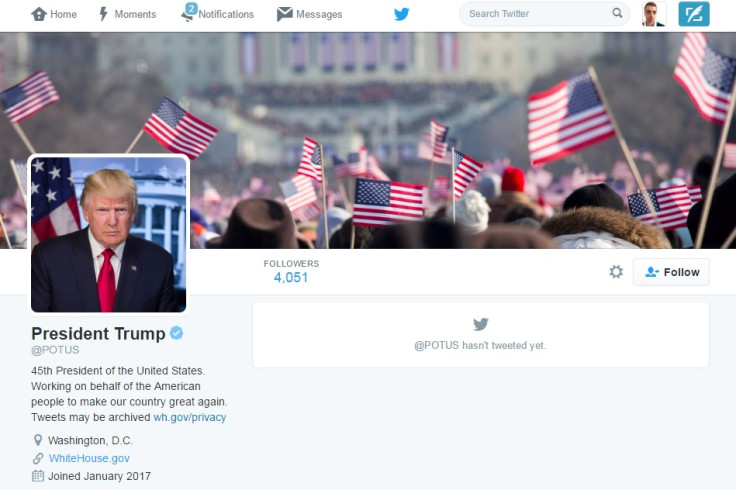 President Trump Twitter account
