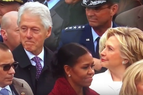 Bill Clinton caught in act