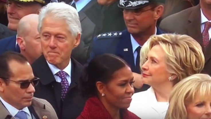 Bill Clinton caught in act