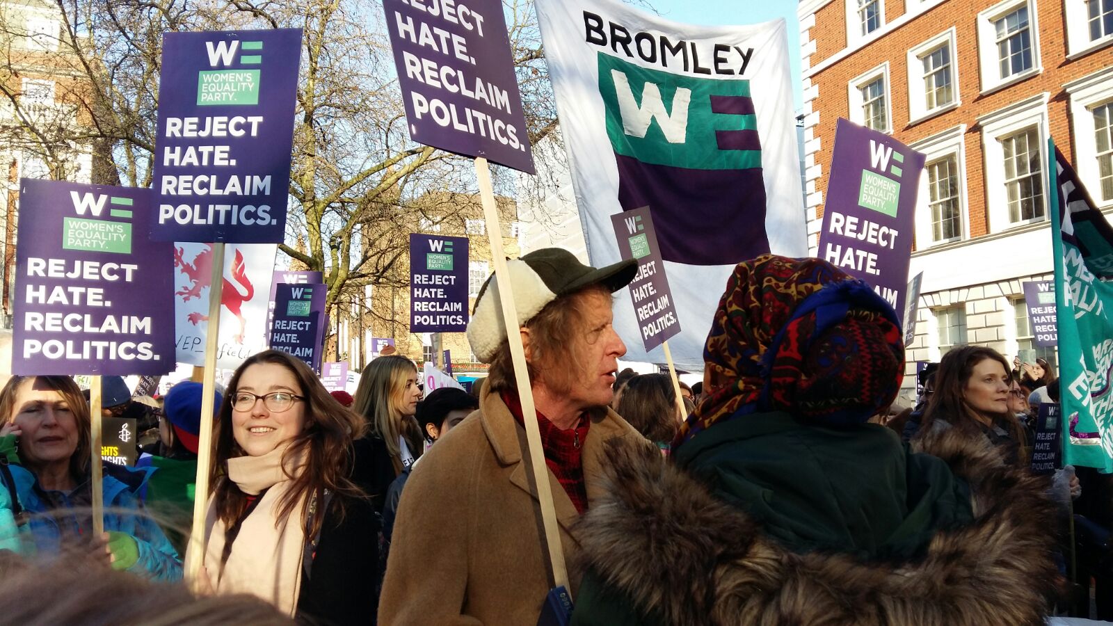 Grayson Perry marched alongside the Womens Equality Party