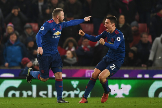 Wayne Rooney and Ander Herrera Wayne Rooney and Ander Herrera
