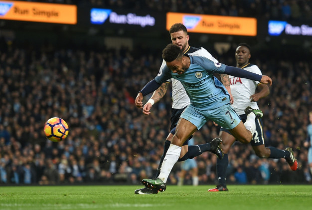 Kyle Walker and Raheem Sterling Kyle Walker and Raheem Sterling