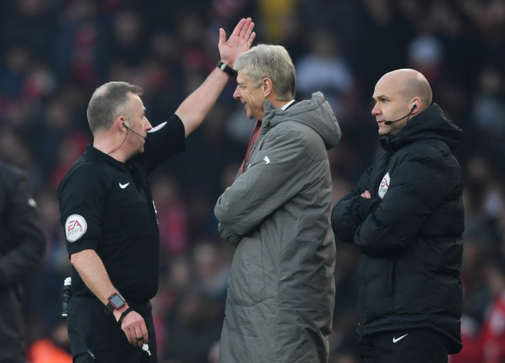 Arsene Wenger apologises for being sent to the stand